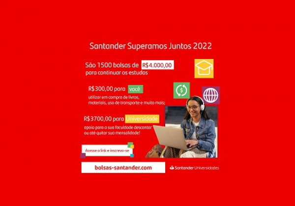 Alunos do Ser Educacional podem participar do programa Bolsa Santander