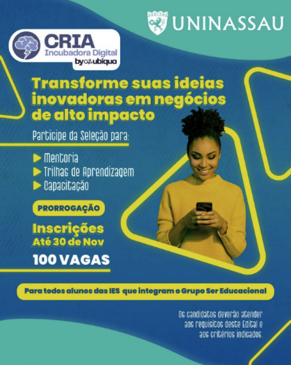 Incubadora Digital CRIA abre inscrições para programa de mentoria