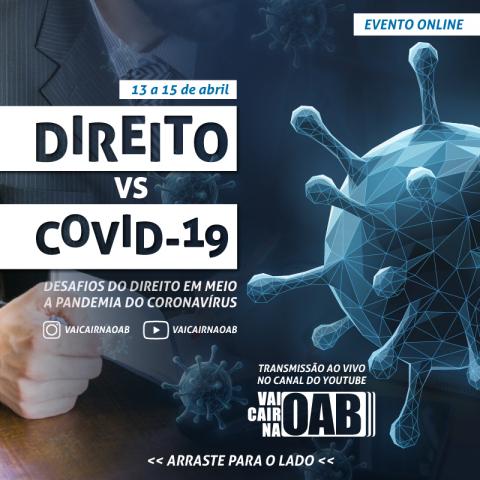 “Direito vs Covid-19” é tema de Congresso Online de Direito 