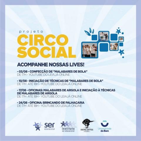 Ser Educacional promove lives inclusivas com oficinas circenses